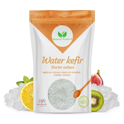 Påse med levande vattenkefirkorn från Natural Probio